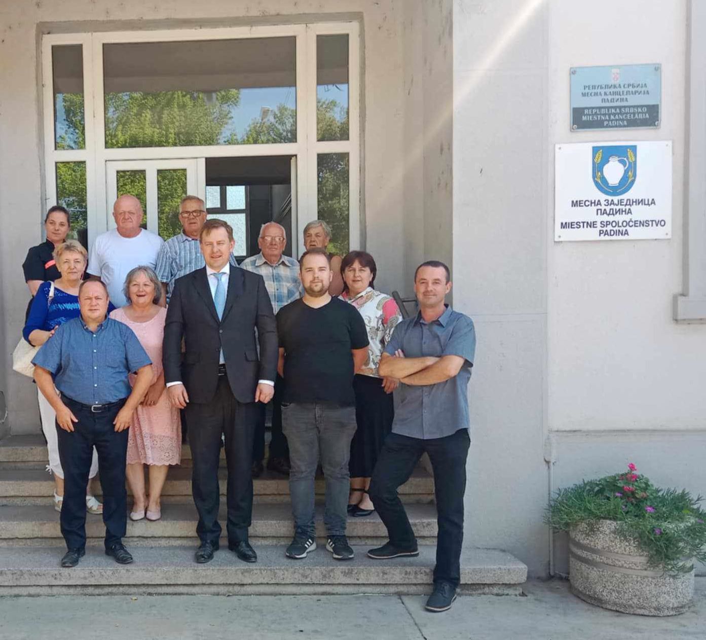 Návšteva veľvyslanca SR v Belehrade Michala Pavúka v Padine