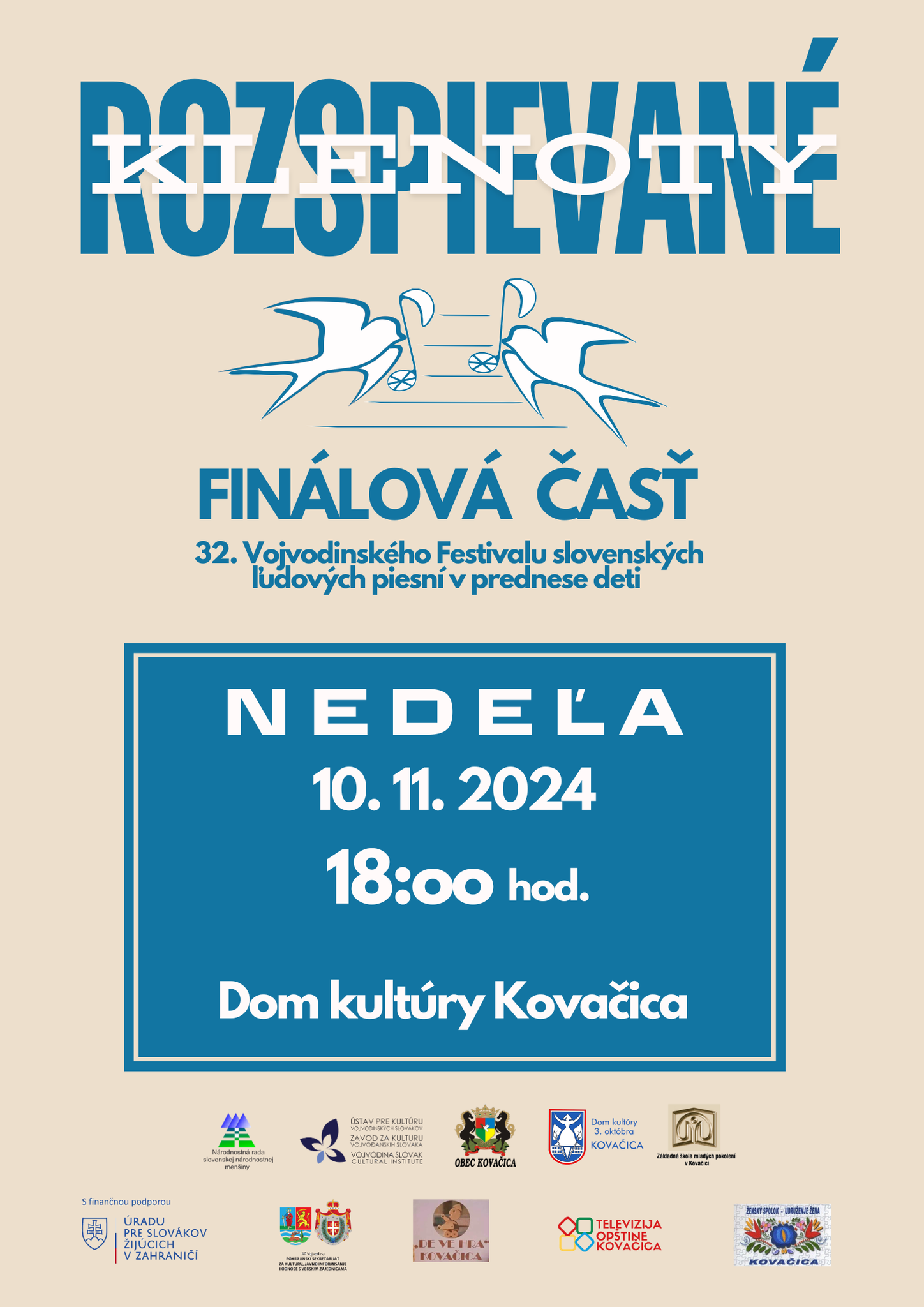 plagát o konaní sa festivalu